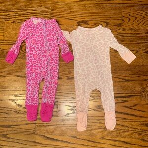 2 pairs of posh peanut leopard pajamas